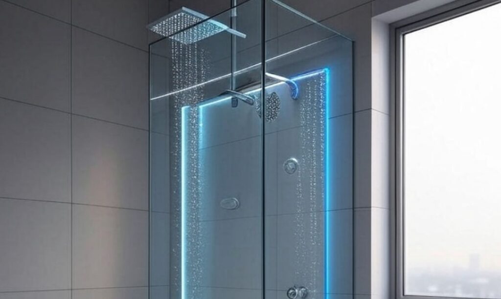 Colonne de douche connectée