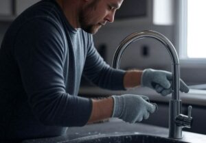 Repeindre un robinet de cuisine