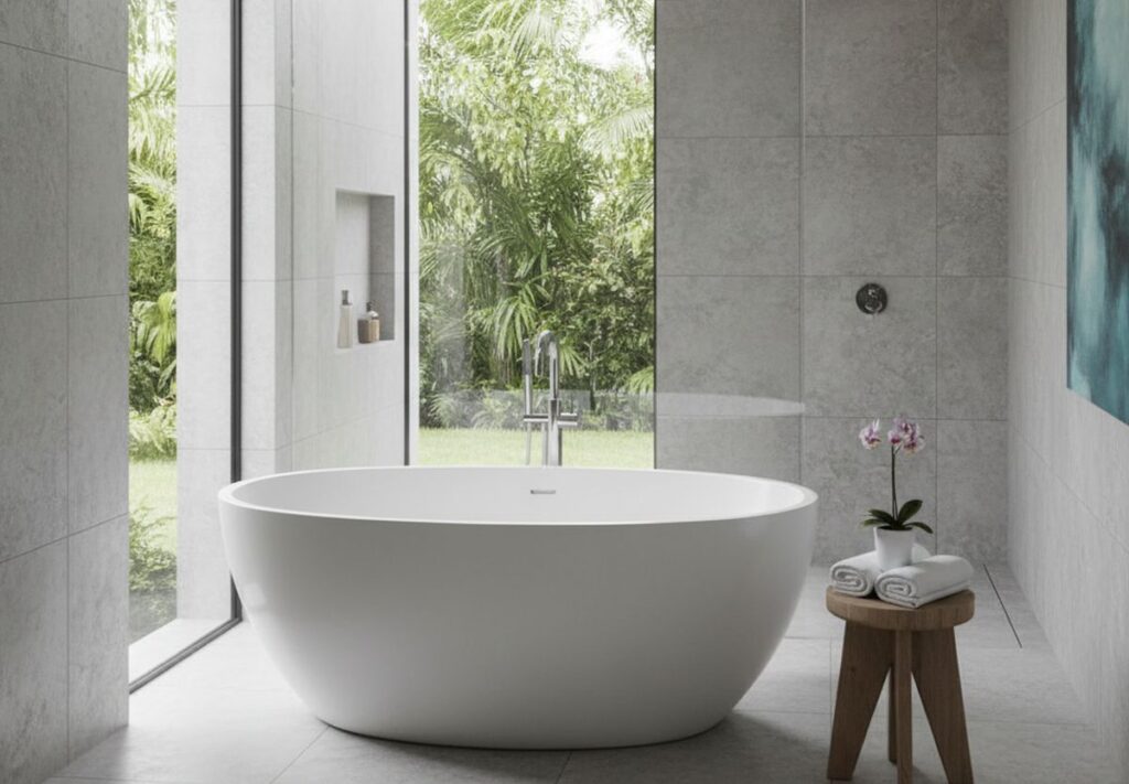 Quels styles de baignoires choisir pour une salle de bain contemporaine