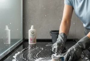 Comment enlever les rayures sur un receveur de douche en résine noire