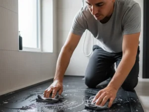 Comment nettoyer un receveur de douche en résine noire